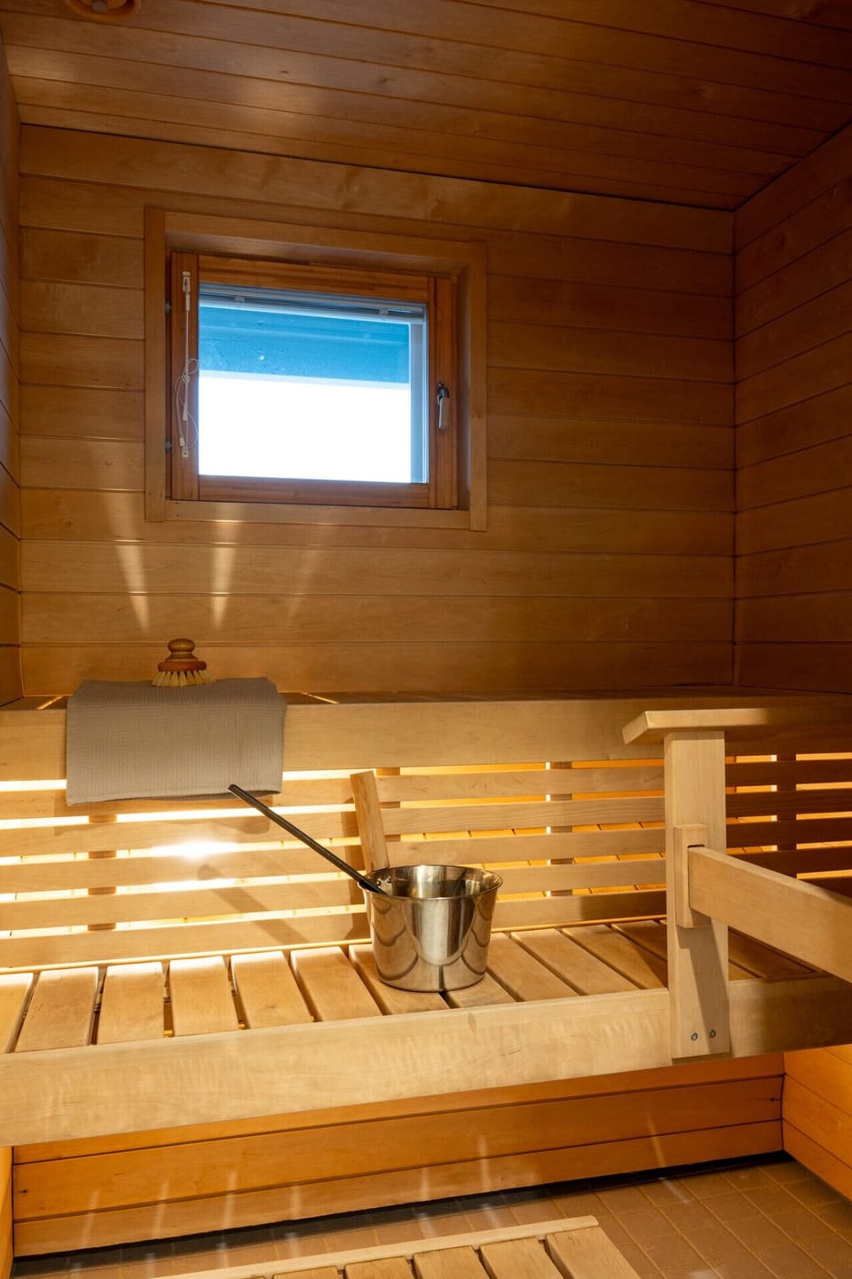 Private sauna for relaxing.