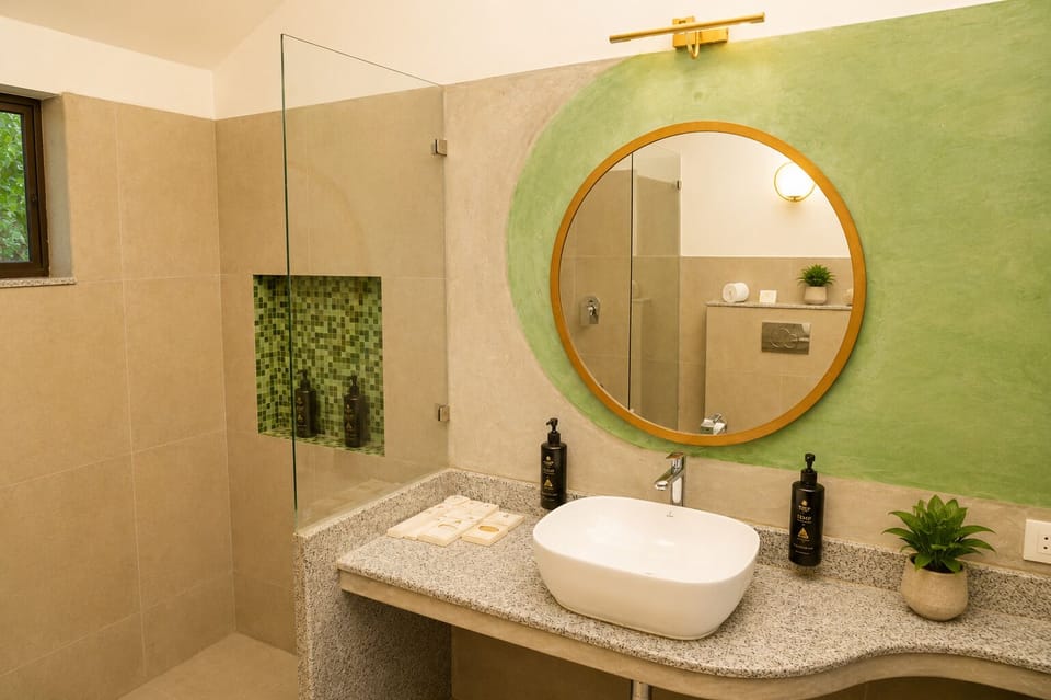 Premium Cottage Twin | Bathroom | Shower, free toiletries, hair dryer (on request), bathrobes