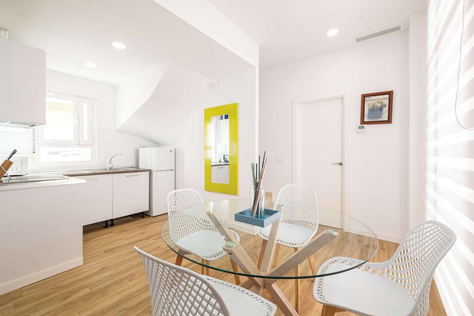 Dining area and kitchen