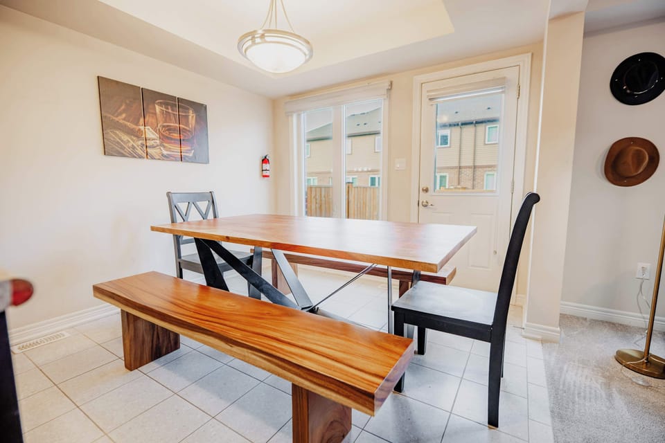 A large dining area with ample seating makes it easy to enjoy meals, celebrations, and meaningful conversations during your stay.