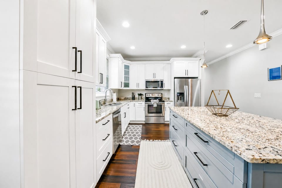 Enjoy ample cabinet space, modern appliances, and generous countertops designed for convenience.