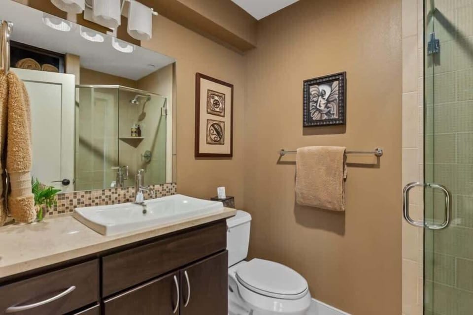 First bathroom and shower