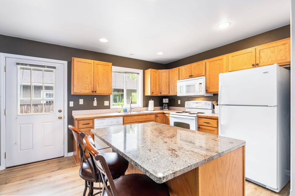 Full kitchen with kitchen island  | Interior
