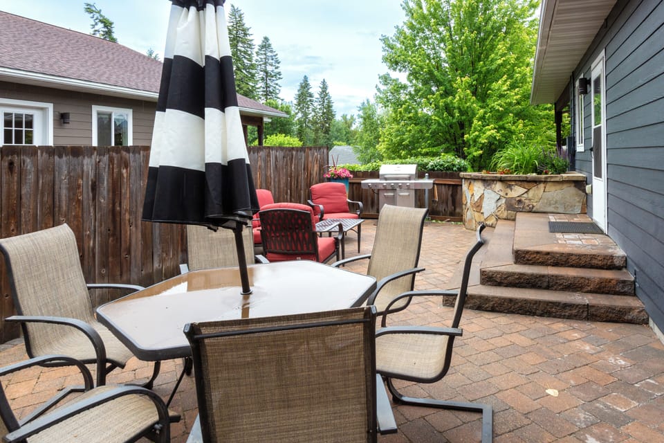 Enjoy your private outdoor seating area and grill | Exterior
