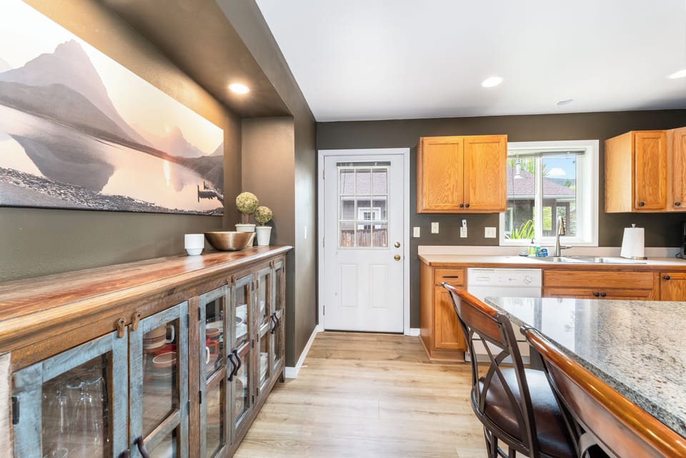 Entry door to back patio | Interior