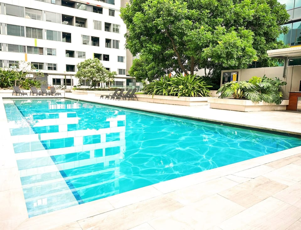 Outdoor 20-meter pool heated to 28 degrees Celsius during the colder month.
