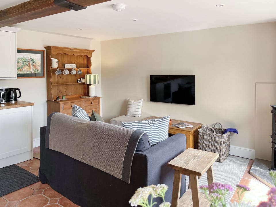 Open plan living space | The Cartshed - Aldmoor Farm Holidays, Malton