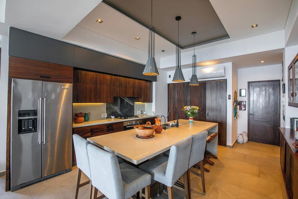 Gather around your spacious kitchen island