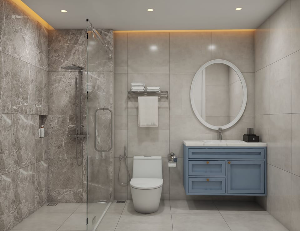 Deluxe King  | Bathroom | Shower, hair dryer, bathrobes, slippers