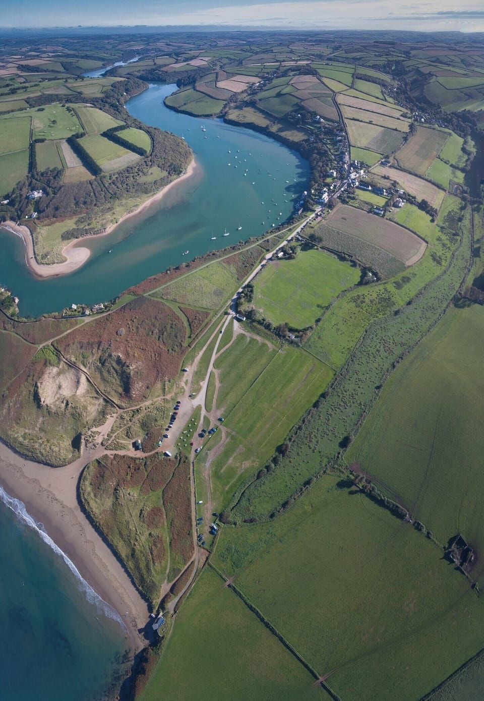 Aerial view of Bantham