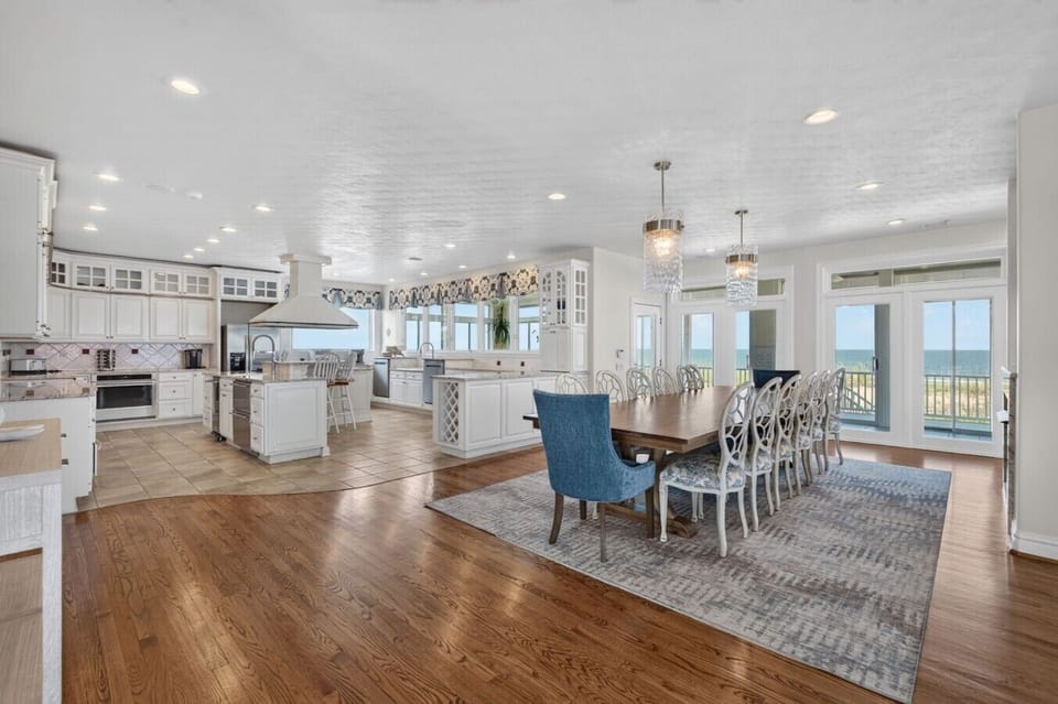 Designed for bringing everyone together. This expansive open-concept kitchen and dining area makes it easy to prepare meals, gather around the table, and create memories that last long after vacation ends.