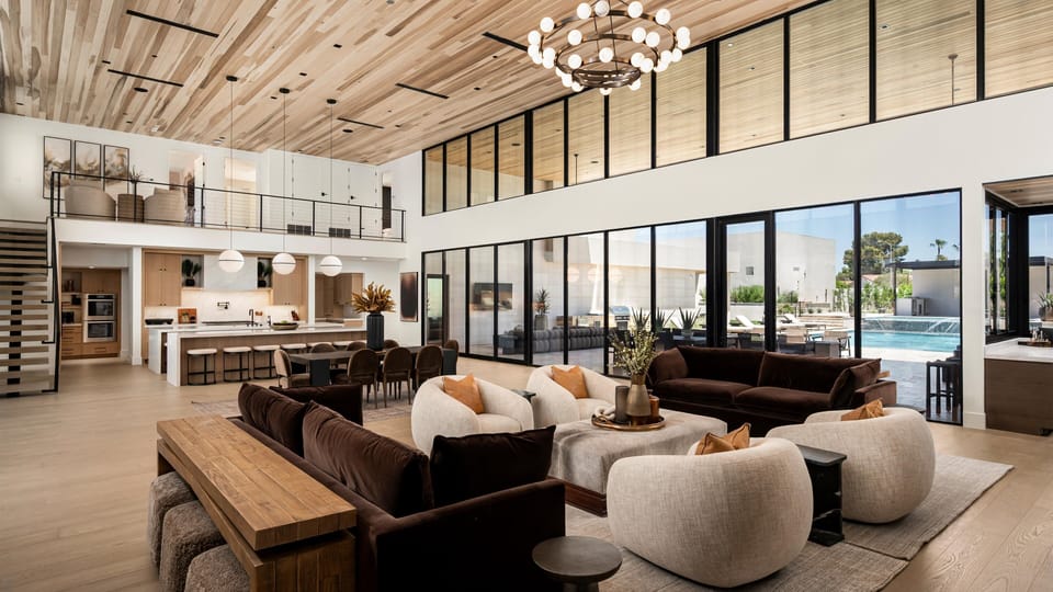 Grand living space, high-end furnishings and tons of natural light!