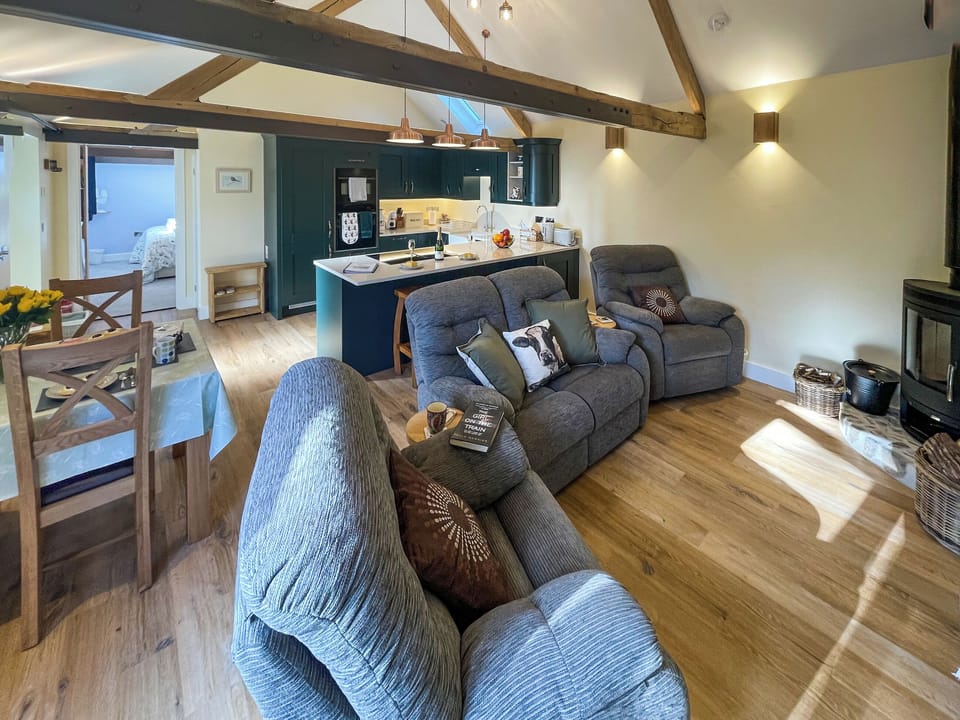 Open plan living space | The Cow Shed - Ley Farm, Yarcombe