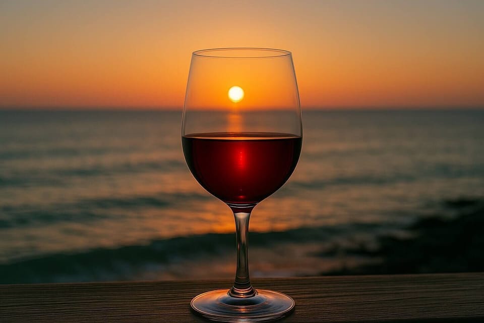 Enjoy the sunset from the terrace with a glass of wine in hand. A perfect moment to savor and unwind.