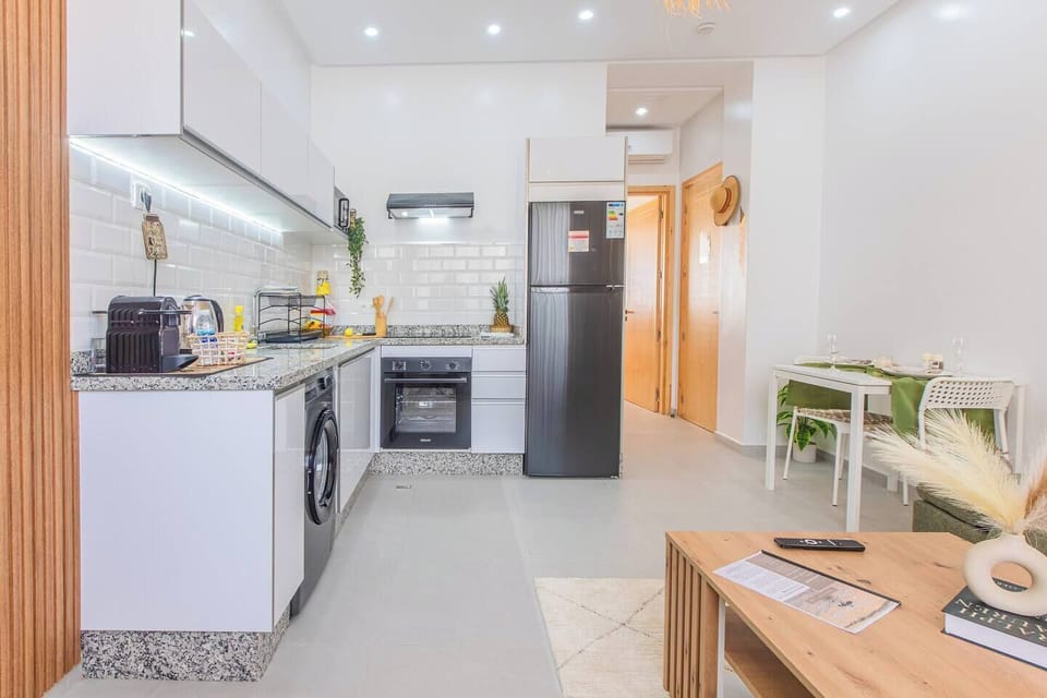 Enjoy the convenience of a spacious fully stocked kitchen with everything you need, whether you're preparing a quick breakfast or settling in for a longer stay.