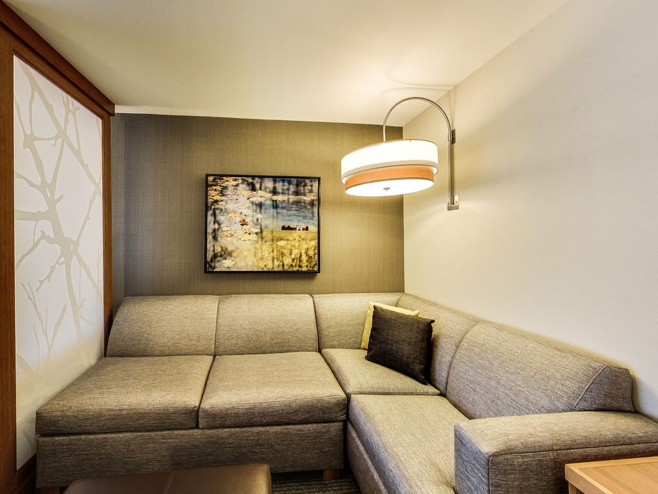 48-inch flat-screen TV with cable channels, TV