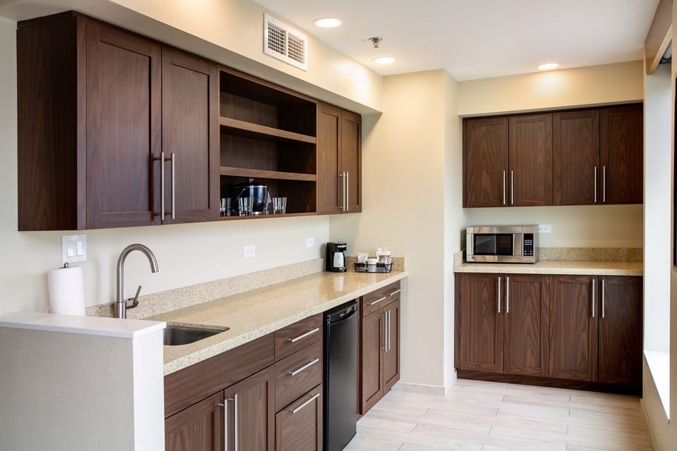 Suite, 1 King Bed with Sofa bed | Private kitchen | Coffee/tea maker, fridge