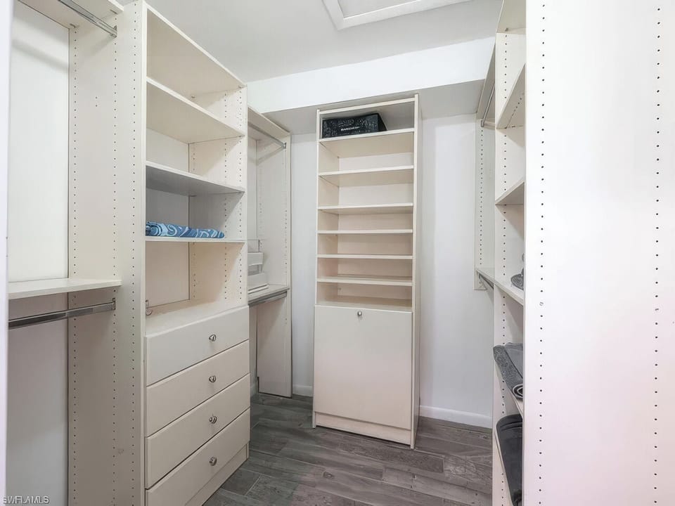 Master walk-in closet
