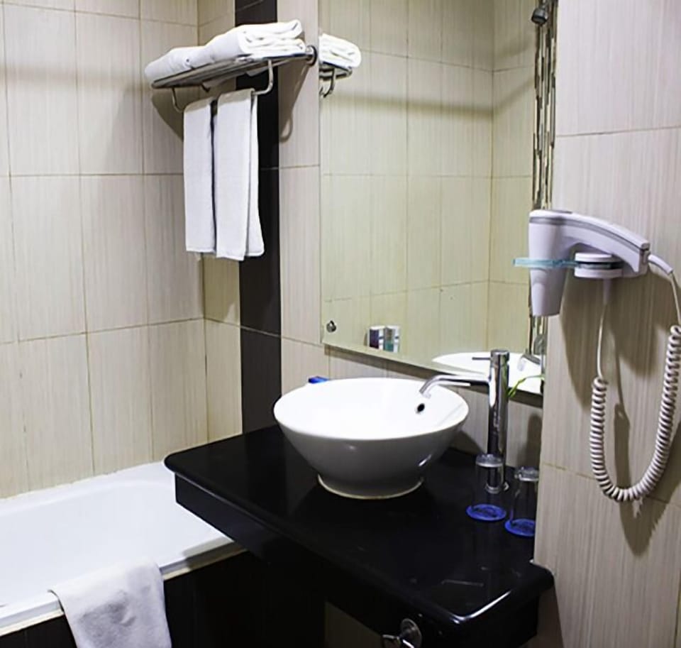 In-room safe, desk, laptop workspace, soundproofing