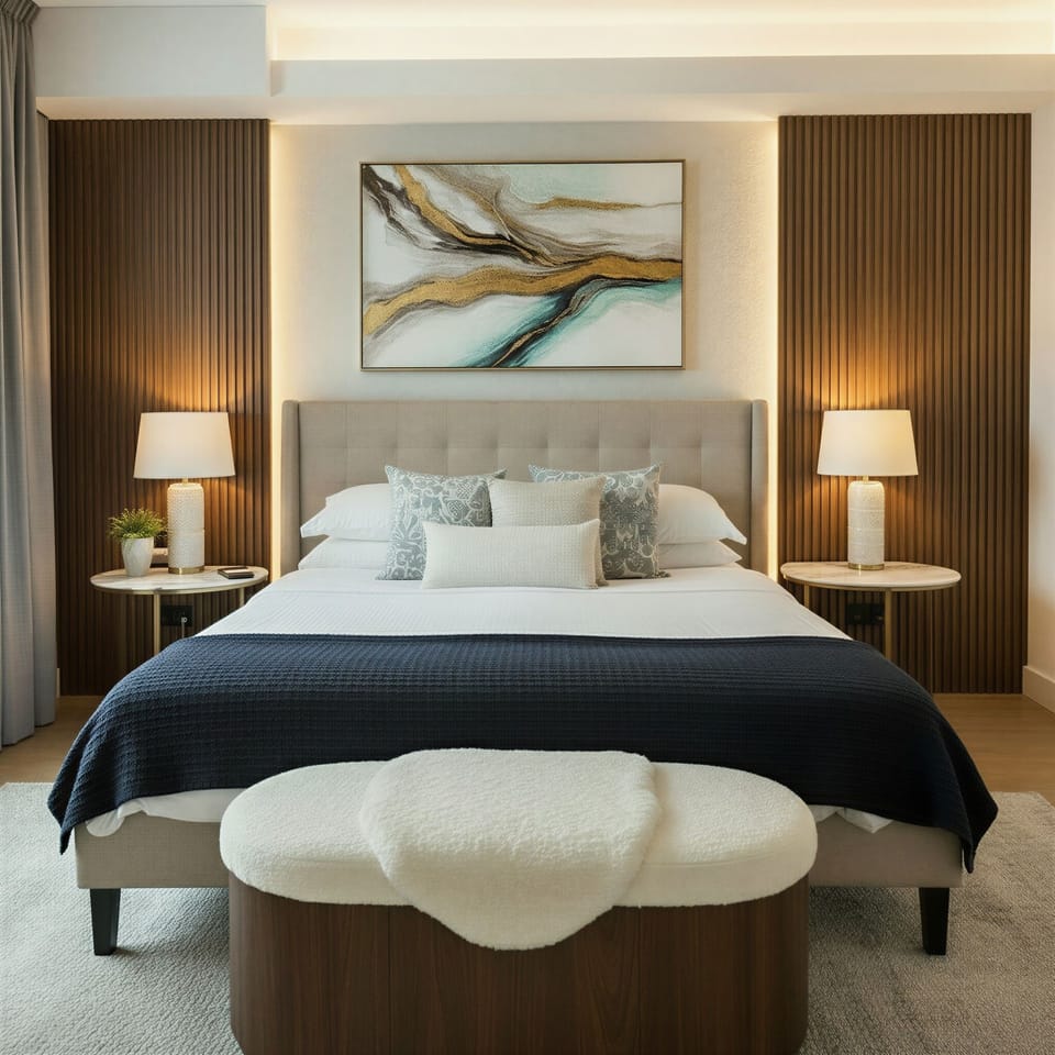 Luxury Apartment, City View | Desk, laptop workspace, blackout drapes, WiFi (free)