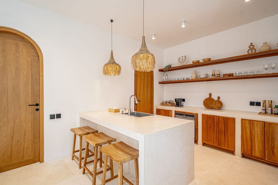 Luxury Villa, 3 Bedrooms, Pool View | Private kitchen | Coffee/tea maker, fridge, microwave, oven