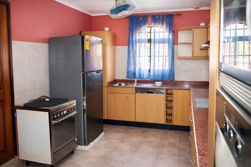 Fridge, shared microwave