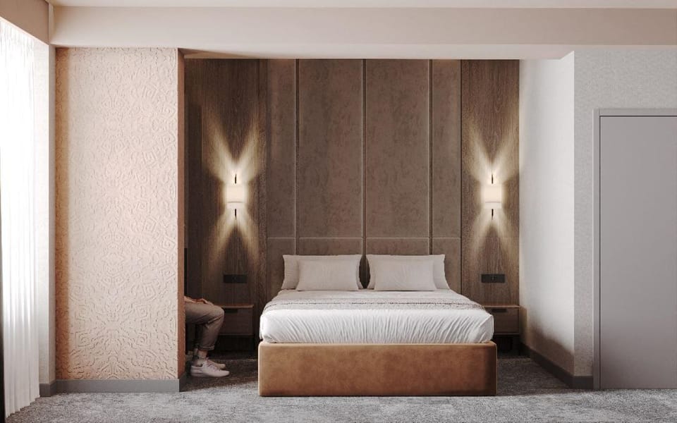 Standard Double Room, City View | Premium bedding, in-room safe, desk, laptop workspace