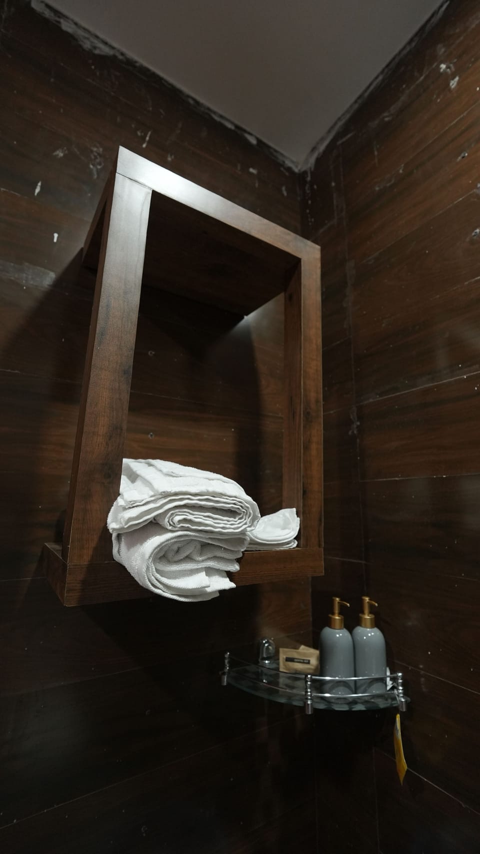 Shower, free toiletries, hair dryer, bathrobes