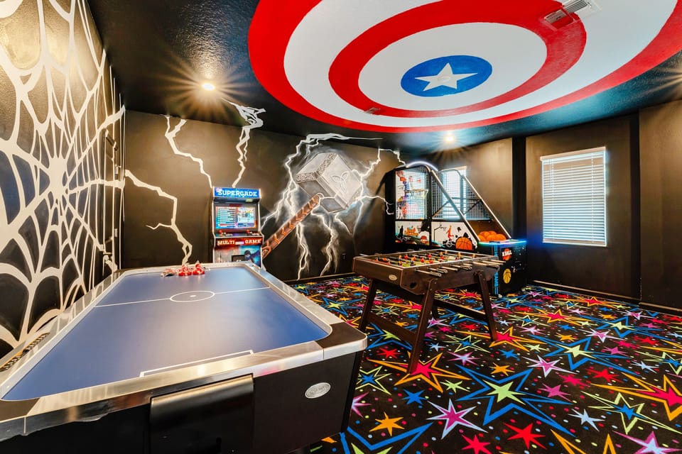 Deluxe House, Patio, Courtyard View | Game room