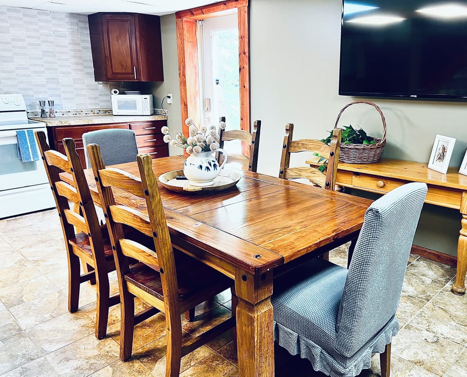 Great place to gather for family games and to watch football!