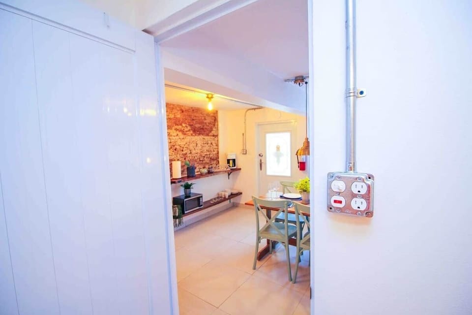 View of dining area from the room