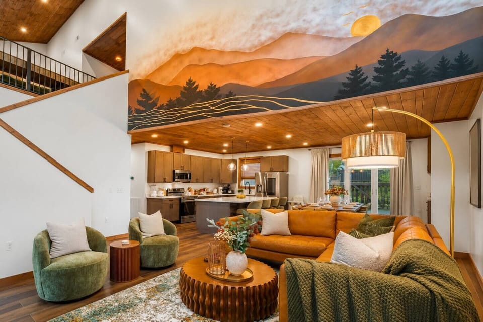 [Living area] Bright inviting living room with comfortable seating! Plenty of space to relax and reconnect