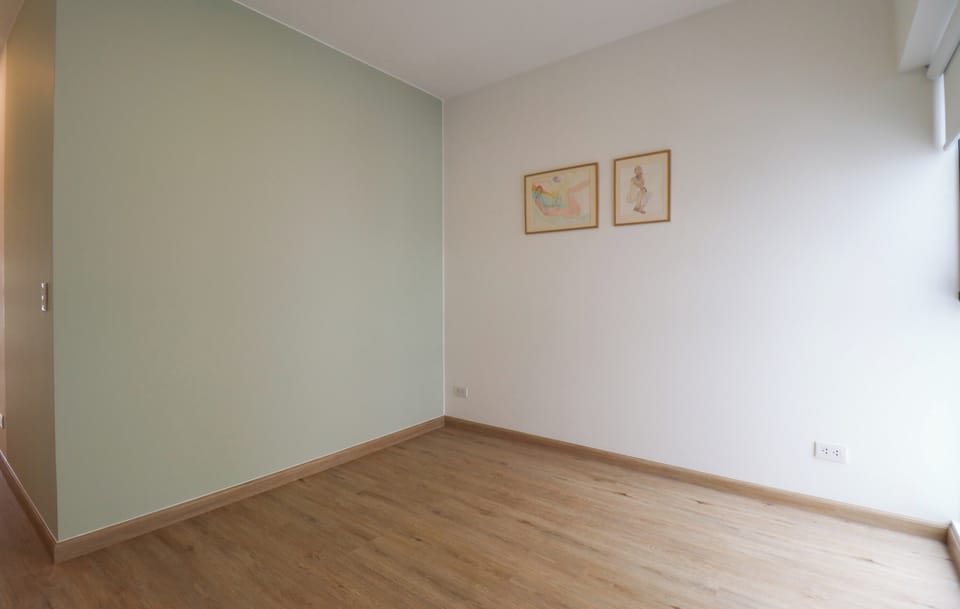 Airy and inviting space with a clean, modern feel.