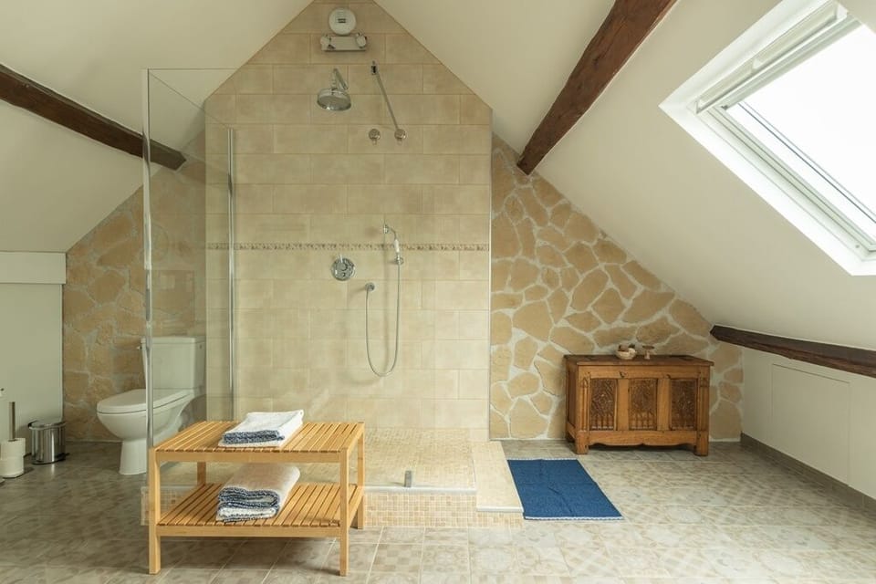 Deluxe Double Room | Bathroom | Hair dryer, towels, soap, shampoo