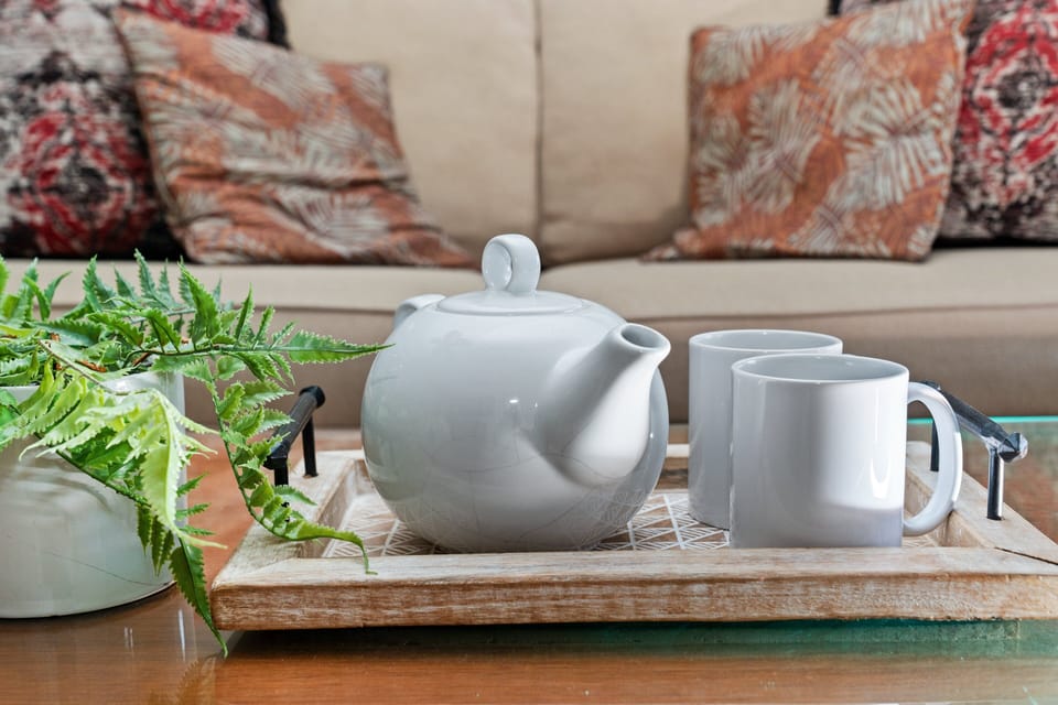 Enjoy a quiet morning coffee or tea before exploring West Maui.