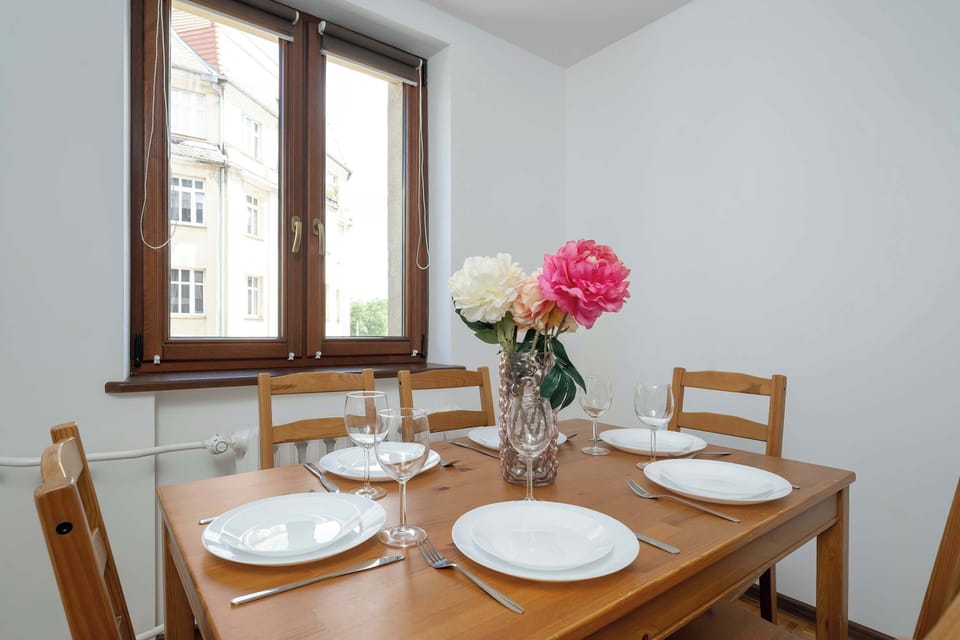 The kitchen offers a functional layout for convenient cooking.