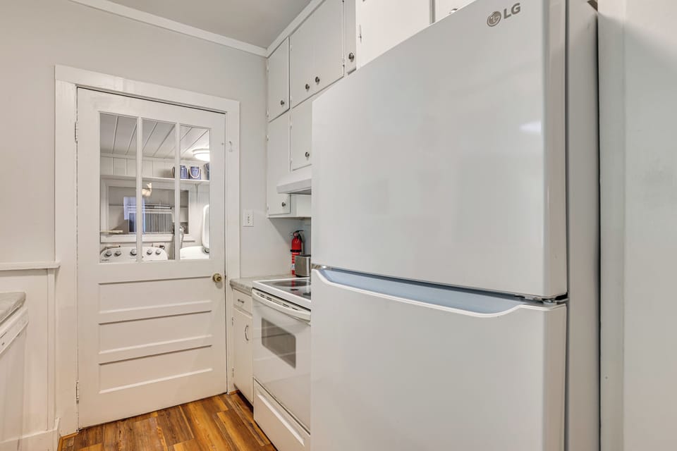 Kitchen with everything needed for simple meals and longer stays