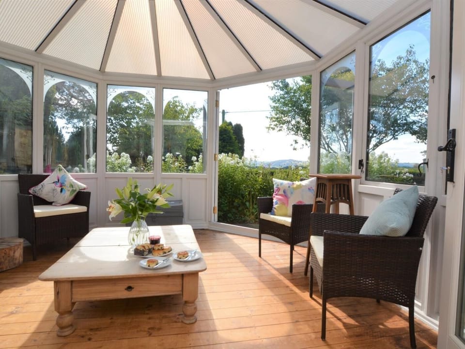 Enjoy the garden views whatever the weather