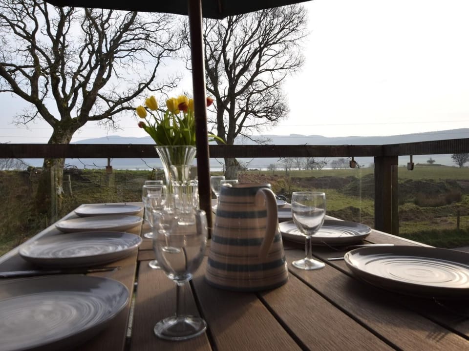 Step outside onto the balcony and enjoy al fresco dining