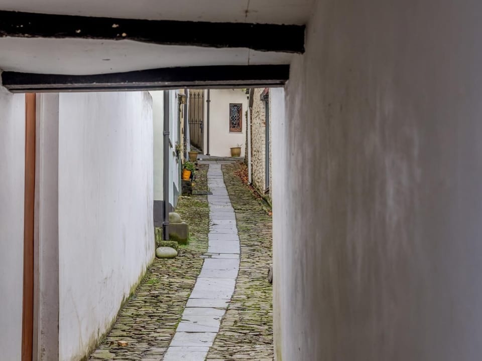 Quaint cobbled street leading to the cottage