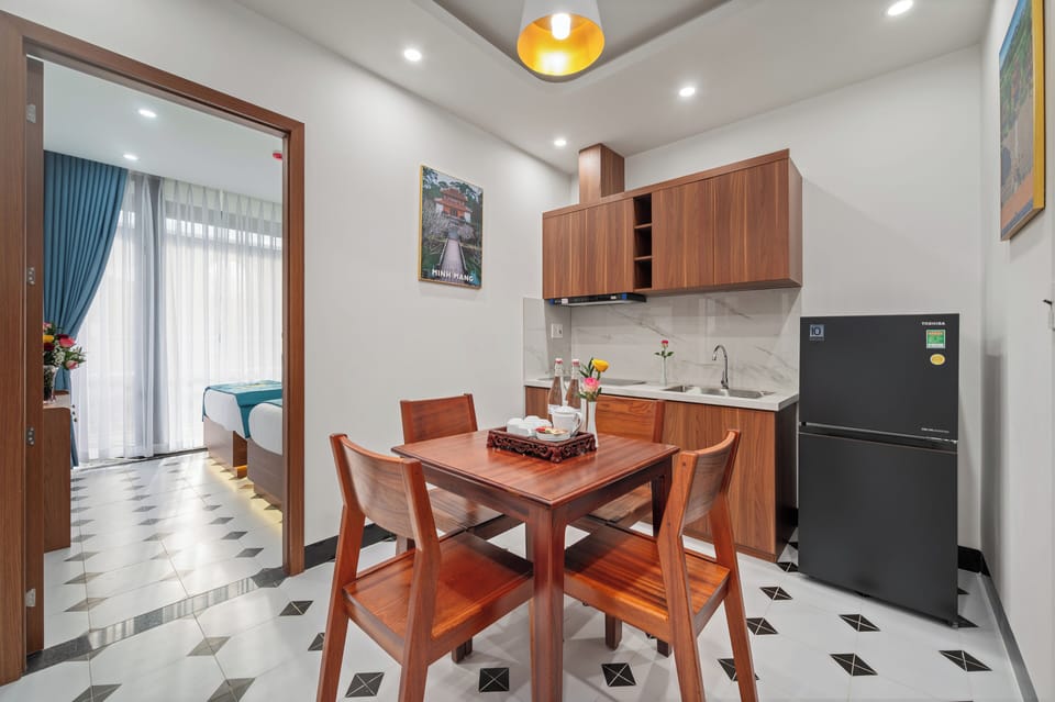 Mini-fridge, stovetop