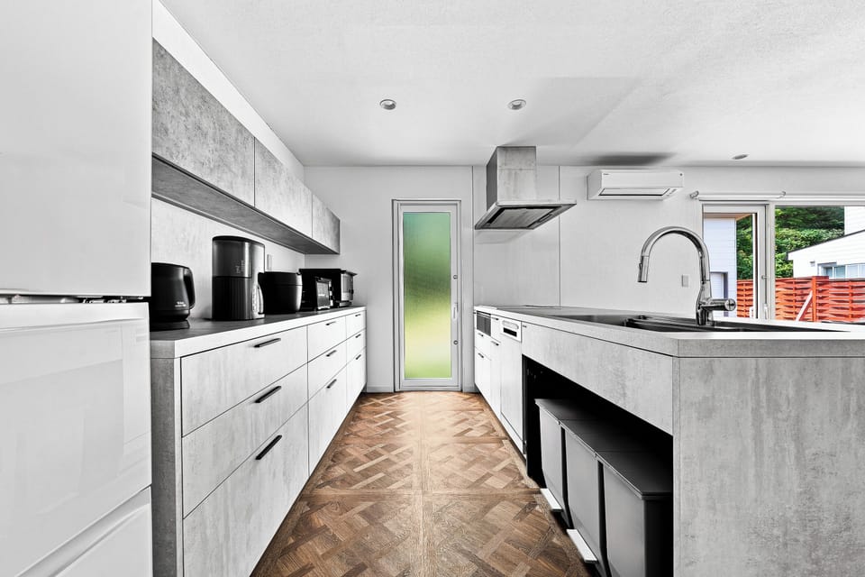 Apartment, Sea View | Private kitchen | Fridge, microwave, stovetop, dishwasher