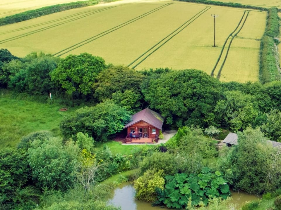 View of the lodge and surrounding countryside