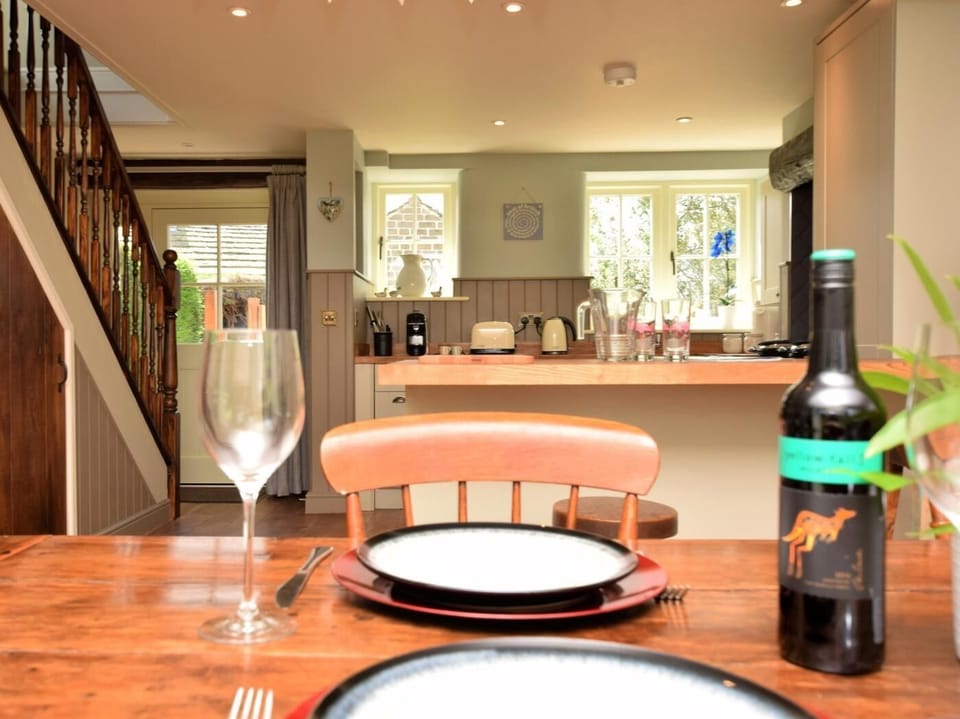 Dining room and kitchen