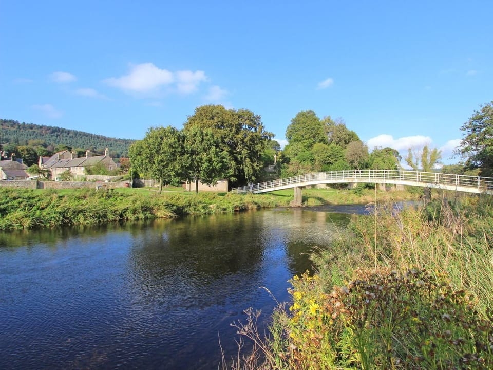 Enjoy a river walk both sides of the bridge