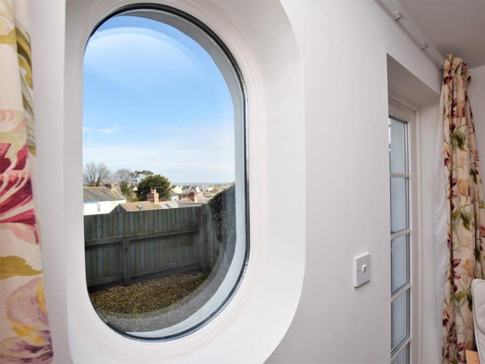 Door leading the enclosed courtyard area