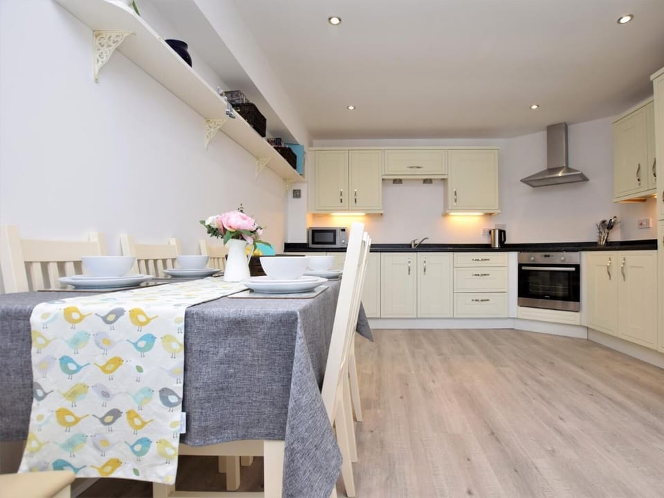 Dining area with view to the great sized kitchen