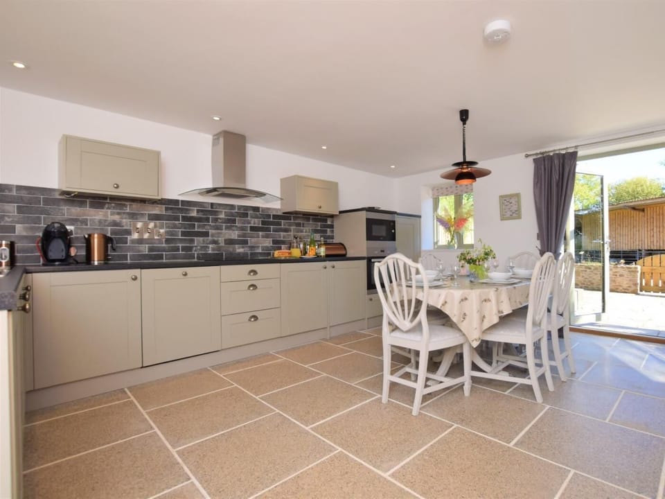 The open-plan dining space is the perfect for dinner with friends and family