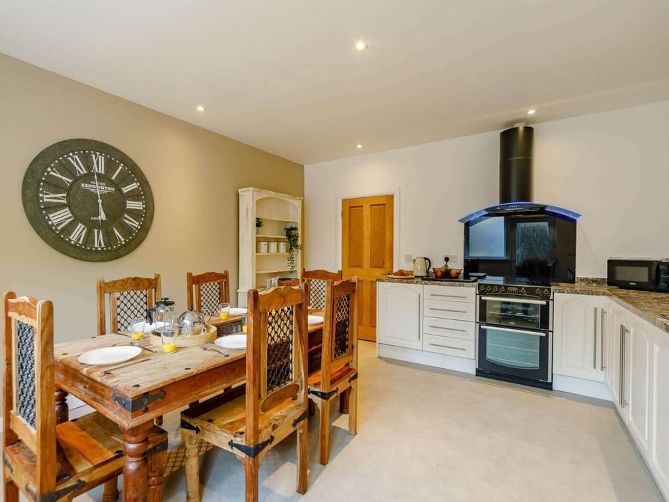 The largekitchen/diner is designed for proper social family meals