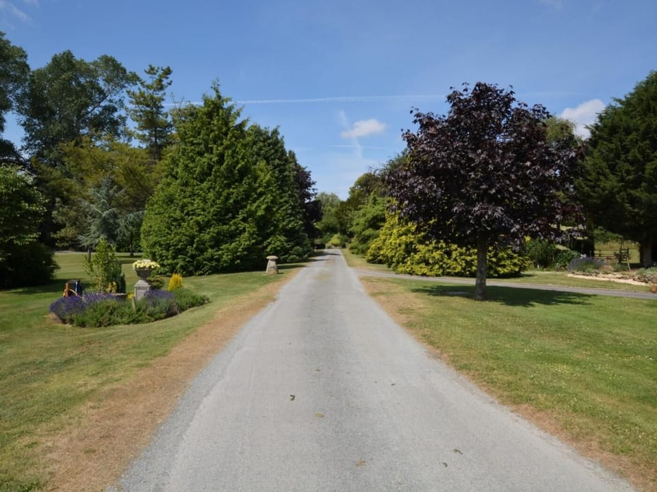 Pretty driveway leading to the cottages